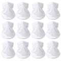 6 Pieces Summer Face Cover Scarf Mens Neck Gaiter For Men Women UV Protection Face Breathable Sun Protection Cycling Running - color: White(12-pack)