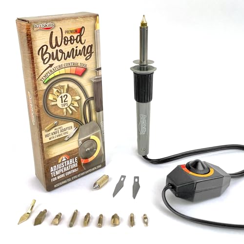 ArtSkills Wood Burning Tool Kit 16 Piece Adjustable Temp Wood Burning Pen