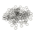 Flat Washers, 304 Stainless Steel Hardware Assorted Washer, 10 x 6 x 1 mm Fit for Bolts Screws Industrial Use (300 Pack, Silver) - size: 10 x 6 x 1 mm