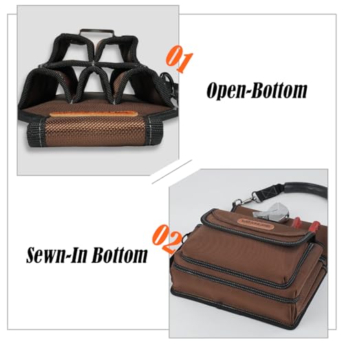 WELKINLAND 7-Pocket & 10-Pocket Tool Belt Pouches Set, Handy Tool Pouch