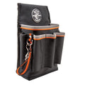 Klein Tools 5241 Tool Pouch, Tradesman Pro Tool Pouch with Electrical Tape Thong and Heavy Duty Reinforced Bottoms, 6-Pocket - style: 6-Pocket Pouch