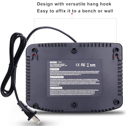 CMCB124 V20 Dual Port Battery Fast Charger Replacement for Craftsman 20V max Lithium Compact Batteries CMCB102 CMCB202 CMCB204 CMCB206 CMCB209 Power Tools Battery