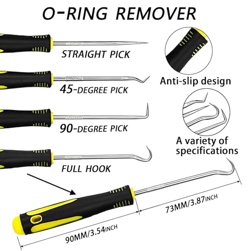ZDBB 32 Size 1540 Pcs O Rings Assortment Kit Metric Nitrile Rubber Oring Set with 4 Pick for Automotive Faucet Pressure Washer Plumbing Air or Gas Repair OD 4mm-50mm
