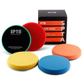 Buffing Polishing Pads, SPTA 5Pcs 7.5 Inch Face for 7 Inch 180mm Backing Plate Mix Cutting Force Buffing Pads Cutting Polishing Pad Kit for Car Buffer Polisher Compounding,Polishing, Waxing-SPTA0010 - size: 7 Inch