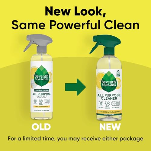 Seventh Generation All Purpose Cleaning Spray Lemon Chamomile scent Surface Cleaner Cuts Grease 23 oz - size: 23 Fl Oz (Pack of 1)