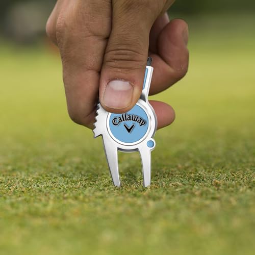 Callaway 4-in-1 Golf Divot Repair Tool - color: Carolina Blue