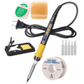 LDK 80W Soldering Iron Kit, 110V Digital Soldering Iron - color: Yellow
