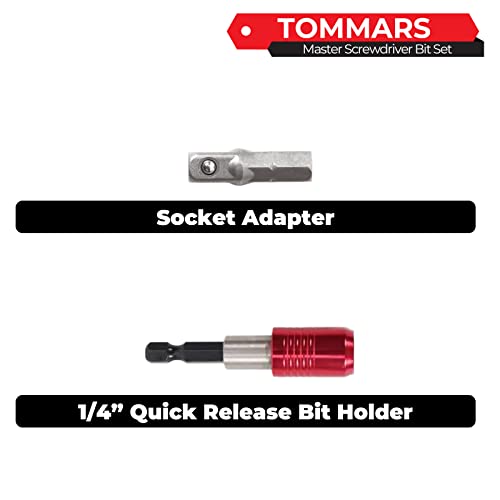 TOMMARS 102-Pc Screwdriver Bit Set - style: 102 Pc Screwdriver Bits Set