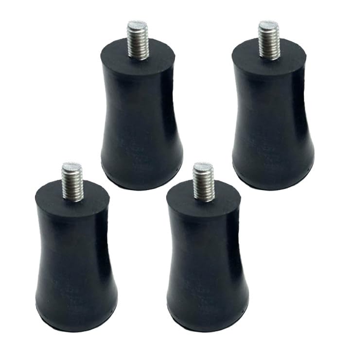 4 PCS 2.44" Height M8 Adjustable Furniture Legs Feet Pads - size: 2.44"