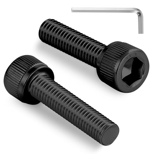 30pcs M6 x 40mm Hex Socket Head Cap Screws Bolts, 12.9 Grade Alloy Steel, Black Oxide Finish, Allen Socket Drive, Full Threads,with Hex Spanner - size: M6x40mm