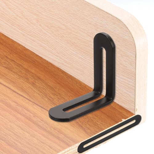 uxcell 2Pcs Adjustable Flat Mending Plate Support with Slot, 3.54 x 0.75 Inch Stainless Steel Slotted Straight Brace Brackets for Wooden Furniture, Black - size: 3.54 x 0.75 Inch