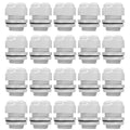 MAKERELE 20Pcs 1 Inch Grey NPT Cable Glands, IP68 Waterproof - color: Grey, size: 1" 20pcs BAG
