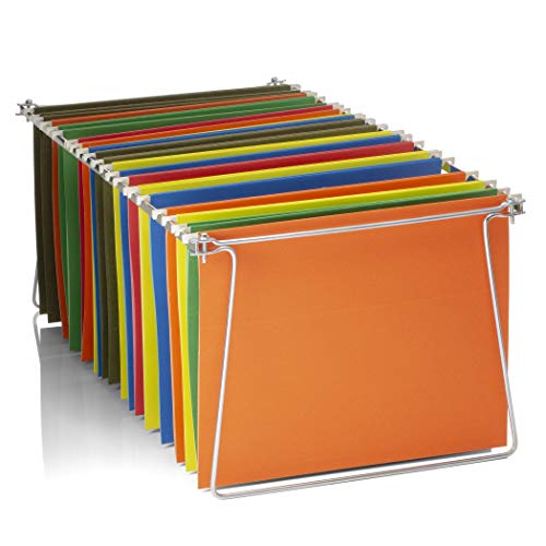 Officemate Hanging File Frame, Letter Size (Fits 24″–27″), Adjustable Heavy-Duty Steel File Drawer Organizer for Desks, Cabinets & Shelves (91964) - size: 1-Pack