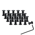 20 Sets M4 x 8mm Binding Post Screws Fastener Bolts Cap Nuts - size: M4 x 8mm
