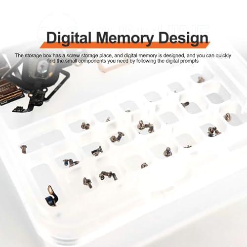 HZY SS-001A Mini Tool Box, Portable Multi-function Mobile Phone Motherboard Storage Box Durable Plastic Organizer Container Screw Organizer For Nuts, Bolts, Screws, Nails, Small Hardware - style: SS-001A Mini Tool Box