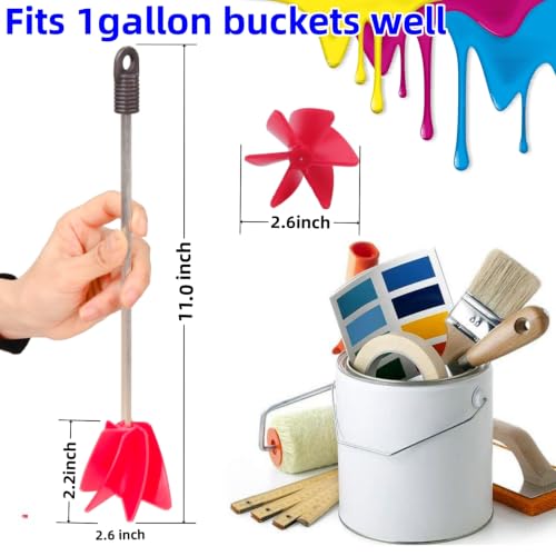 3 Sizes/6 Pack Paint Mixer,11.8 Inch, 1 Gallon Paint Mixer for Drill, Resin Mixer, Epoxy Mixer, Paint Stirrer for Drill, Drill Mixer Attachment, Epoxy Resin Mixer, Drill Paint Mixer