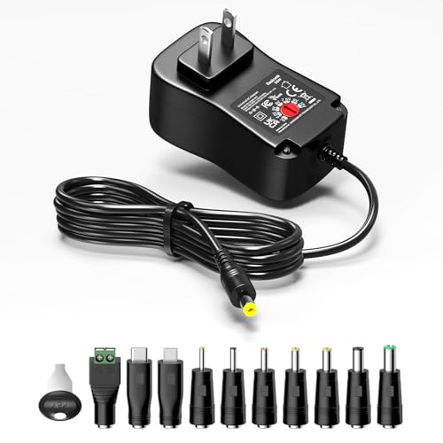 3V-12V 3A Universal AC Adapter Kit Multi-Volts Adjustable Power Supply 36W - size: 36W 3-12V