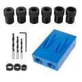 Pocket Hole Jig Dowel Drill Joinery Kit Carpenters Wood Woodwork Guides Joint Angle Tool Carpentry Locator Craft DIY Woodworking Wood 14Pcs