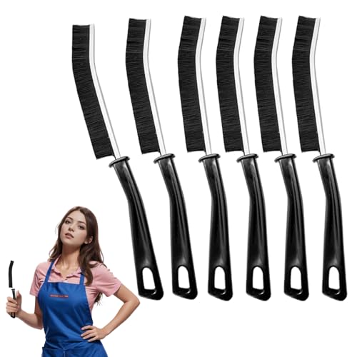 Crevice Cleaning Brush, Multifunctional Gap Hard Bristled Grout Brush Tool | Scrub Small Spaces, Kitchen, Toilet, Bathroom, Corner, Grout, Sink, Window Tracks, Hinges, tile, small cleaning brush(6pcs)