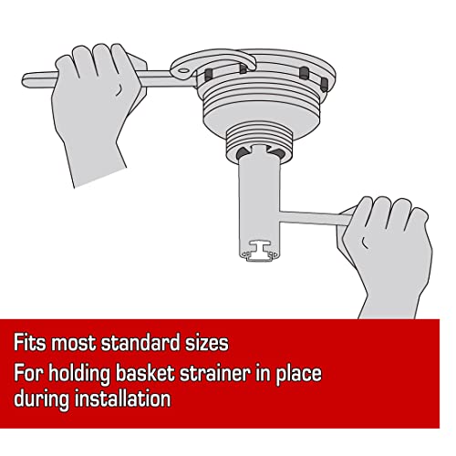 HAUTMEC Long-reach Basket Strainer Wrench, Double Working End Sink Strainer Wrench HT0219-SW - color: Long Strainer Wrench
