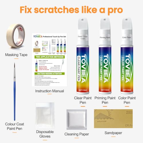 (PPSW Pearl White Multi-Coat Touch Up Paint for tesla ModelY/3/X/S - color: Upgraded PPSW Pearl White Multi-Coat for Model Y/3/X/S