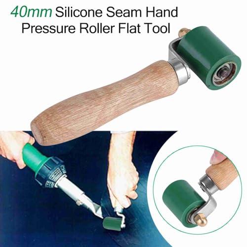40mm Silicone Hand Pressure Roller, High Temperature Resistant Seam Hand Pressure Roller for Roofing PVC Welding Tool