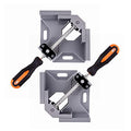 2pcs Corner Clamp - Right Angle 90 Degree Wood Clamps For Woodworking, With Adjustable Swing Jaw Aluminum Alloy Frame, For Welding, DIY Woodworking - style: 2pcs