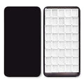 qianshan 40Pcs Empty Half Pans Watercolor Tin Palette with Magnetic Stripe - color: Black