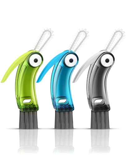 3 in 1 Cup Lid Cleaning Brush 3 PCS - Home Kitchen Multifunctional Cleaning Brush Set, Gap Cleaner Brushs and Portable Travel Bottle Lid Cleaner Tools (Multicolor)