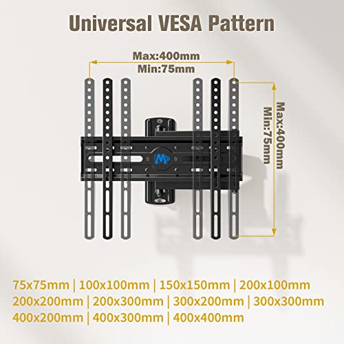 Mounting Dream TV Wall Mount Swivel and Tilt for 26-55 Inch TV up to 60 lbs - size: 26"-55" TV