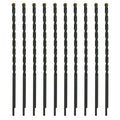 5/32 Inch x 5-1/2 Inch Masonry Drill Bit, 10-Pack Concrete Drill Bit, Carbide Tipped for Concrete, Brick, Stone, Half Flat Shank, Impact Performance (5/32" x 5.5", 10) - size: 5/32" x 5-1/2"