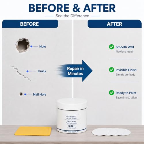 Drywall Repair Kit, 5.29 Fl Oz Ready-to-Use Wall Repair Paste