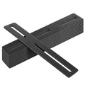 10 PCS Black Slotted Mending Plate, Flat Metal Bracket, 8" x 1-1/8" - size: 8" x 1-1/8"