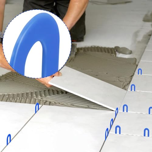 DGSL 1000 Pcs Horseshoe Shims U Shape Plastic Shims Tile Spacers 1/16 Inch - color: Blue, size: 1/16*1000