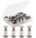 10-Pack M6 x 10mm Rivet Hex Socket Head Cap Connecting Bolt and Barrel Nut for Furniture - size: M6 x 10mm 10-Pack