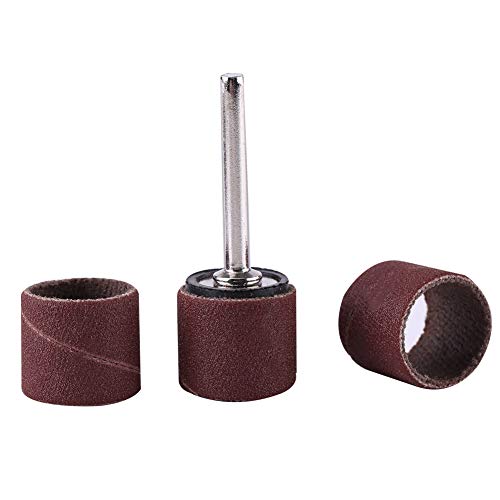 Premium #600 Grit Drum Sanding Sandpaper Bands Sleeves with Mandrel for Professional Woodworking and Craft Polishing Kit, Multifunctional Accessory (Large Sandpaper Circle 320 - size: Large sandpaper circle 320 mesh