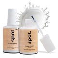 Clear Coat for Wood Stain Repairs, Brush-On Matte and Gloss Finish, Sealing and Sheen Matching, Interior and Exterior Wood, 2 fl oz Total by spot. - color: Clear