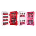 Geinxurn 70Pieces Impact Screwdriver Bits Set, Magnetic S2 Steel 1”/2”3”Phillips/Square/Torx/Slotted/Hex/Pozi Bits Tips and Impact Bit Holder with Red Storage Box Case - style: STKB070