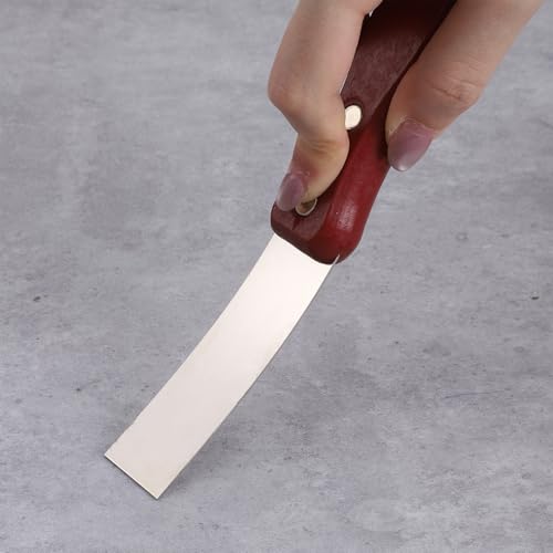 2PCS Spackle Knife, Small Putty Knife,1 Inch Scraper Tool with Wooden Handle for Drywall, Spackling, Patching, Painting, Wallpaper Removal - size: 1inch+2inch