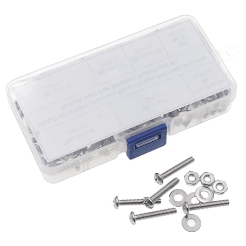 #8-32 UNC 304 Stainless Steel Phillips Pan Head Screw Nut Washer Kit - size: #8-32UNC