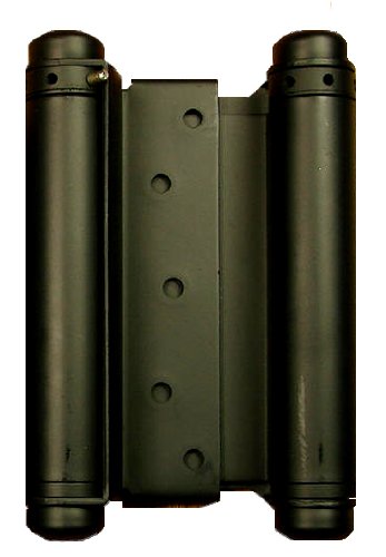 Self Closing Double Action Spring Door Hinge Saloon Matte Black 6 Inch - color: Matte Black, size: 6 Inch