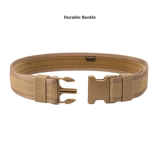 Security EMS EMT Firefighters Work Belt 2" Wide Camping Hiking Utility Tool Belt Airsoft Paintball Gear Holster Belt - color: Brown(2 Inch Width), size: XXX-Large