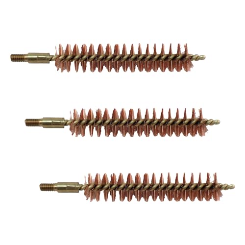 Pro-Shot Products Chamber Brushes: Bronze/Nylon/Stainless, Brass Core, Dual-Diameter & Standard Designs, Star/Locking Lug Recess Compatible, Solvent-Safe, Made in USA - size: .38 CAL (Pack of 3)