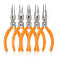 Rongon 5in Small Needle Nose Pliers,Long Nose Plier, Jewelry Plier Tool - size: 5Pcs