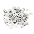 Flat Washers, 304 Stainless Steel Hardware Assorted Washer, 14 x 3 x 1 mm Fit for Bolts Screws Industrial Use (300 Pack, Silver) - size: 14 x 3 x 1 mm