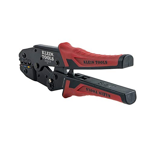 Klein Tools 3005CR Wire Crimper Tool, Ratcheting Insulated Terminal Crimper for 10 to 22 AWG Wire - size: One Size, style: Insulated Terminals