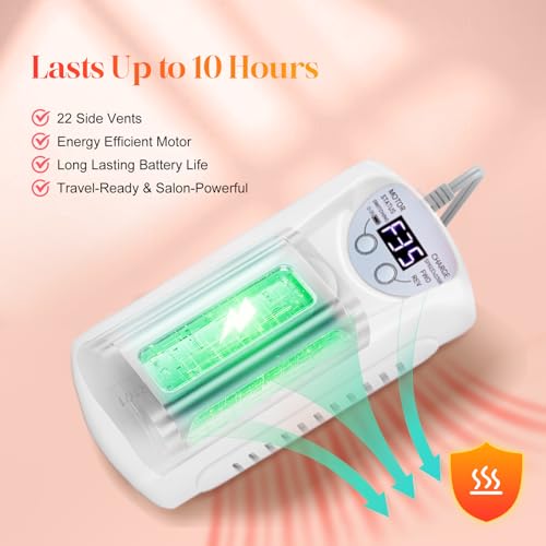 Professional Electric Nail Drill, 35000RPM Rechargeable E File - color: Glossy White