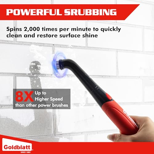 Goldblatt Rubber Mallet 16 oz. Low Recoil Rubber Hammer & Goldblatt Cordless Electric Spin Scrubber