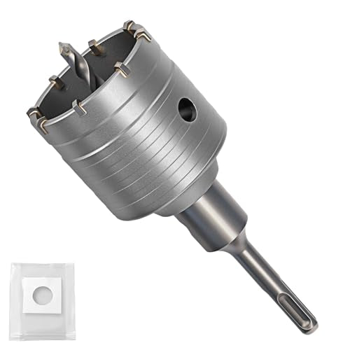 Professional 2-9/16" (65mm) Concrete Hole Saw 110mm SDS Plus & Dust Bag - size: 2-9/16" (65mm)