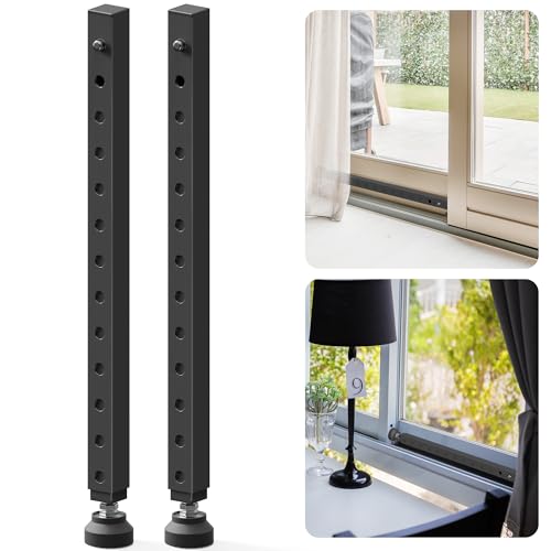 2 Pack Adjustable Window Security Bars for Inside, 17"-33", Black - color: Black - 2 Pack